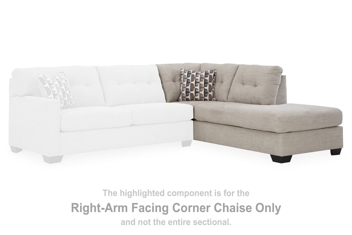 Mahoney Pebble Right-Arm Facing Corner Chaise