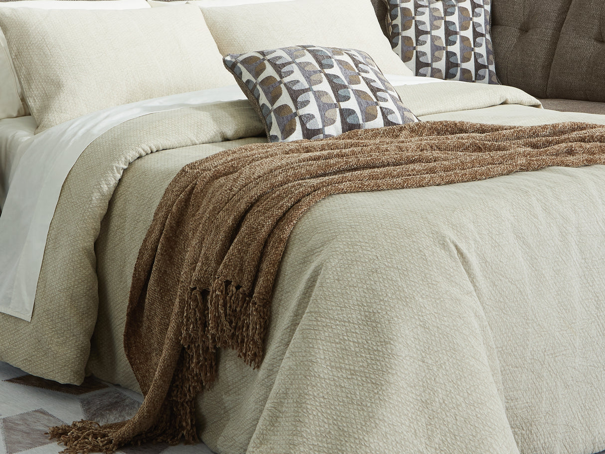 Mahoney Chocolate 2-Piece Sleeper Right-Arm Facing Sectional With Chaise