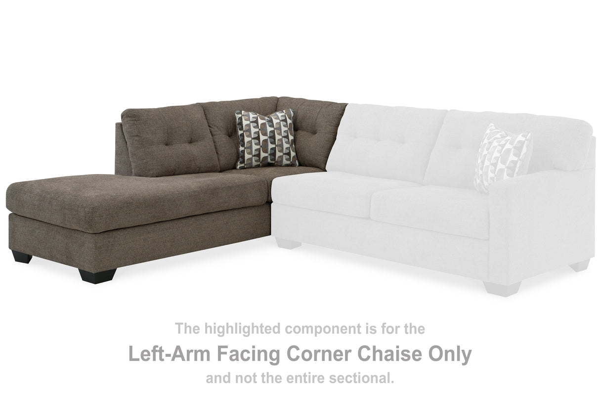 Mahoney Chocolate Left-Arm Facing Corner Chaise