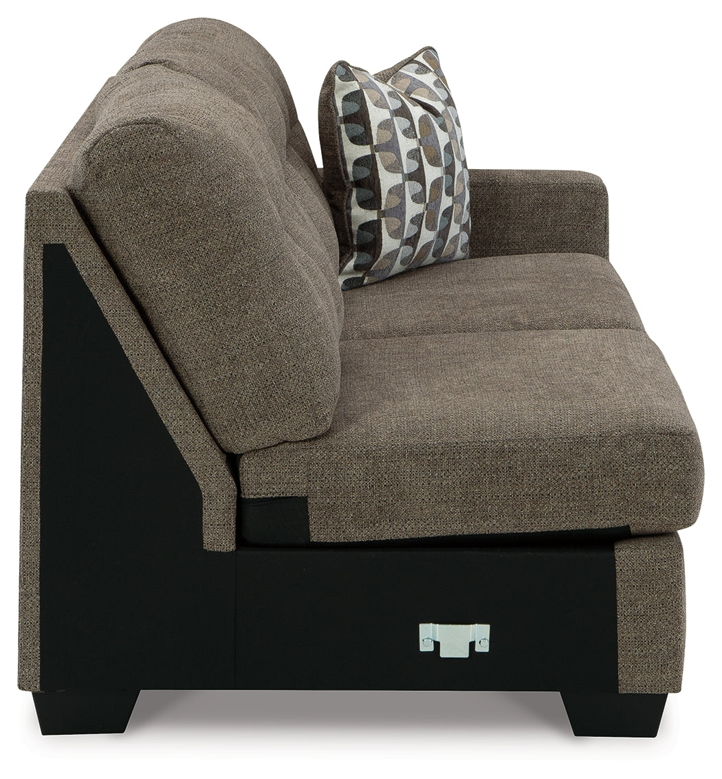 Mahoney Chocolate Right-Arm Facing Sofa