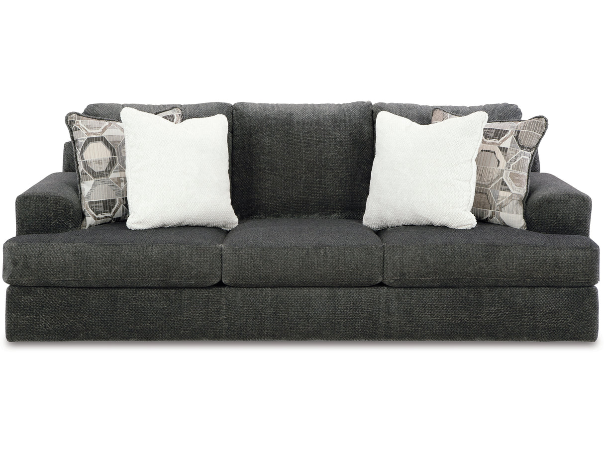 Karinne Smoke Sofa, Loveseat, Oversized Chair And Ottoman