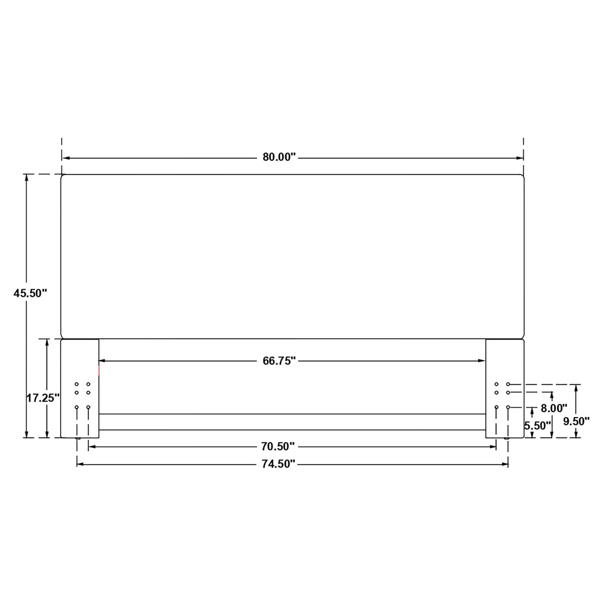 Kosmo Rectangular Upholstered Headboard Sand