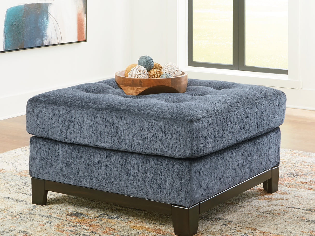 Maxon Place Navy Oversized Chair And Ottoman