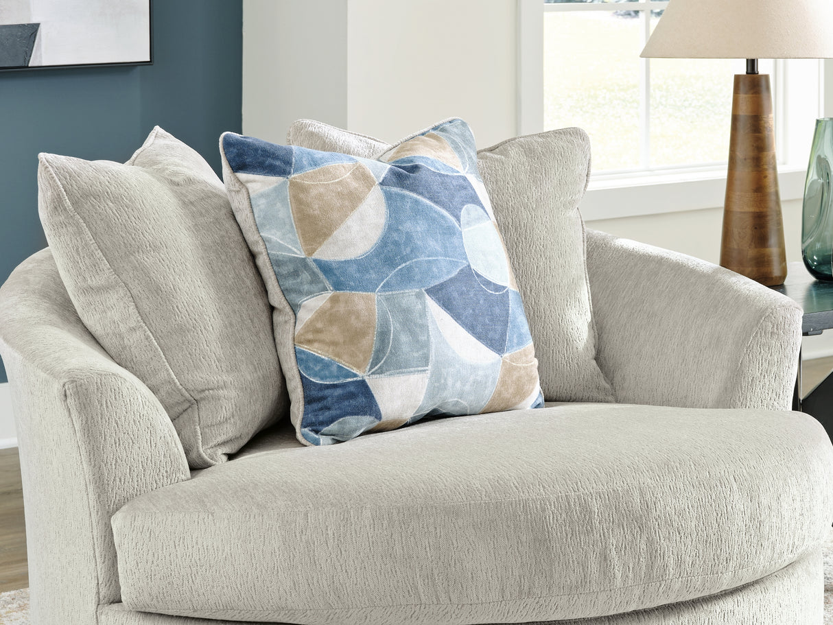 Maxon Place Stone Oversized Chair And Ottoman