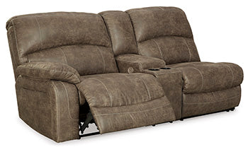 Segburg Driftwood Left-Arm Facing Power Reclining Sofa with Console