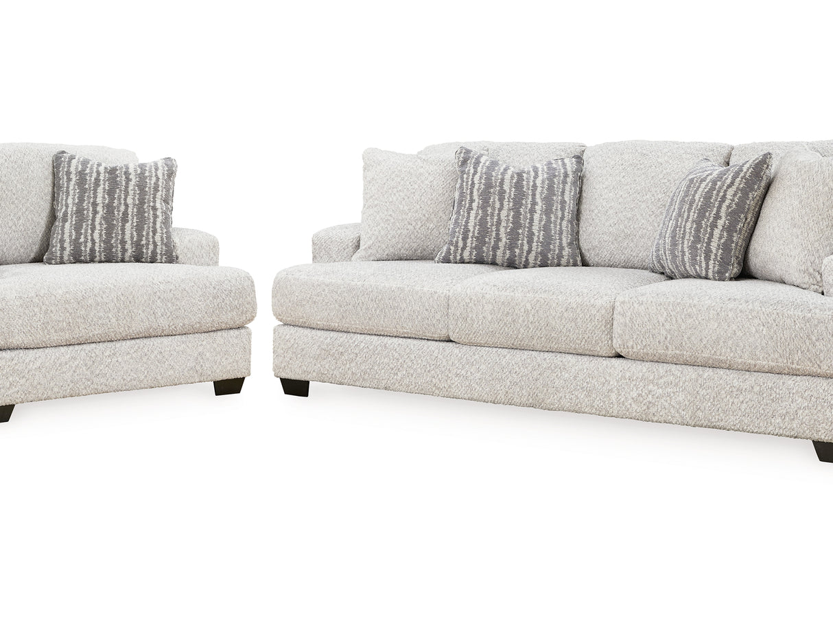 Brebryan Flannel Sofa And Oversized Chair