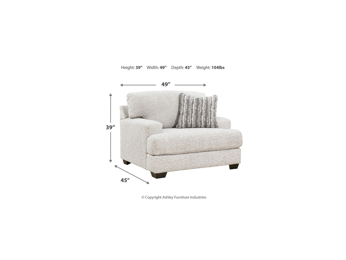 Brebryan Flannel Sofa And Oversized Chair