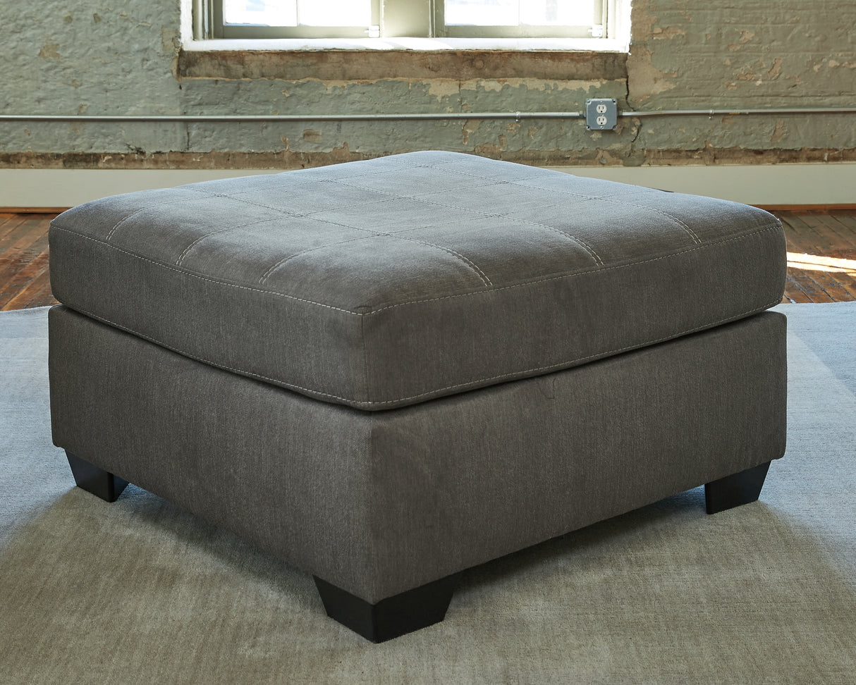 Pitkin Slate Oversized Accent Ottoman