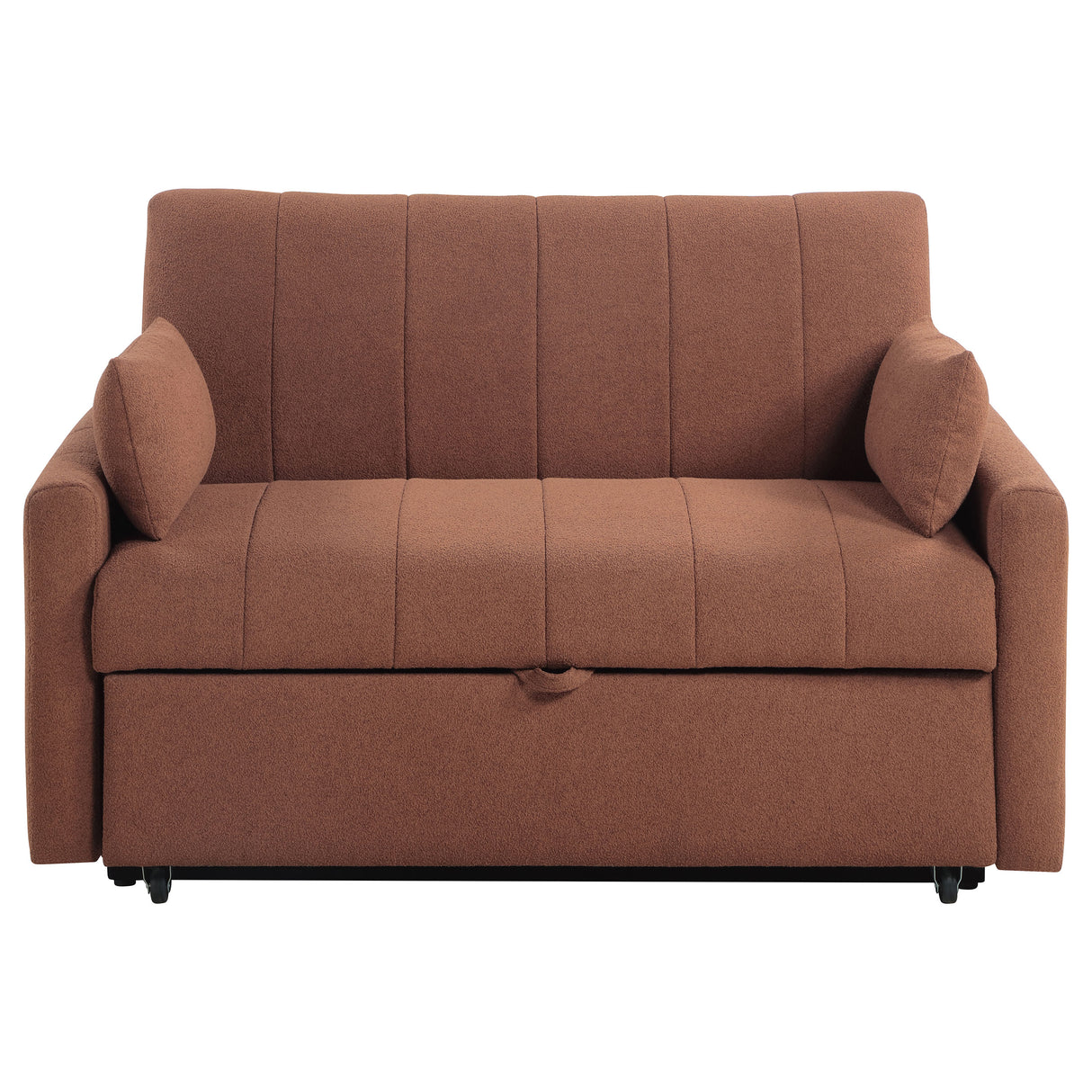 Portland Copper Boucle Upholstered Sleeper Sofa Bed
