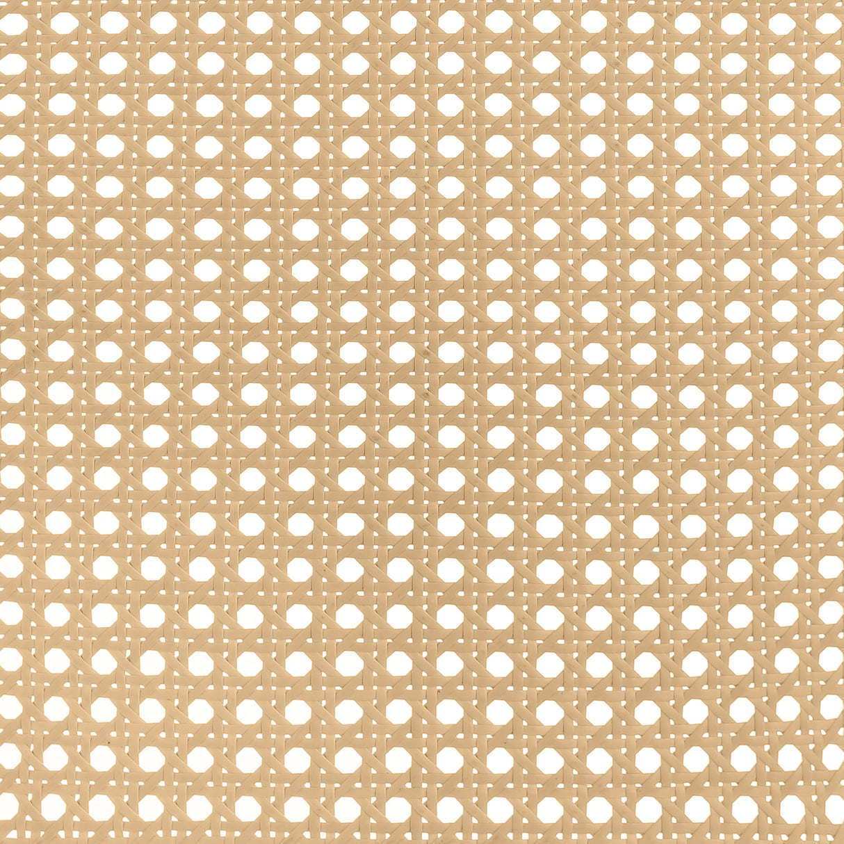 Lanewood Open Cane Rattan Metal Eastern King Bed White