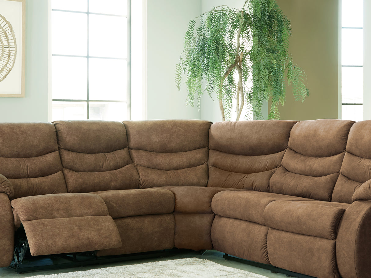 Partymate Brindle 2-Piece Reclining Sectional