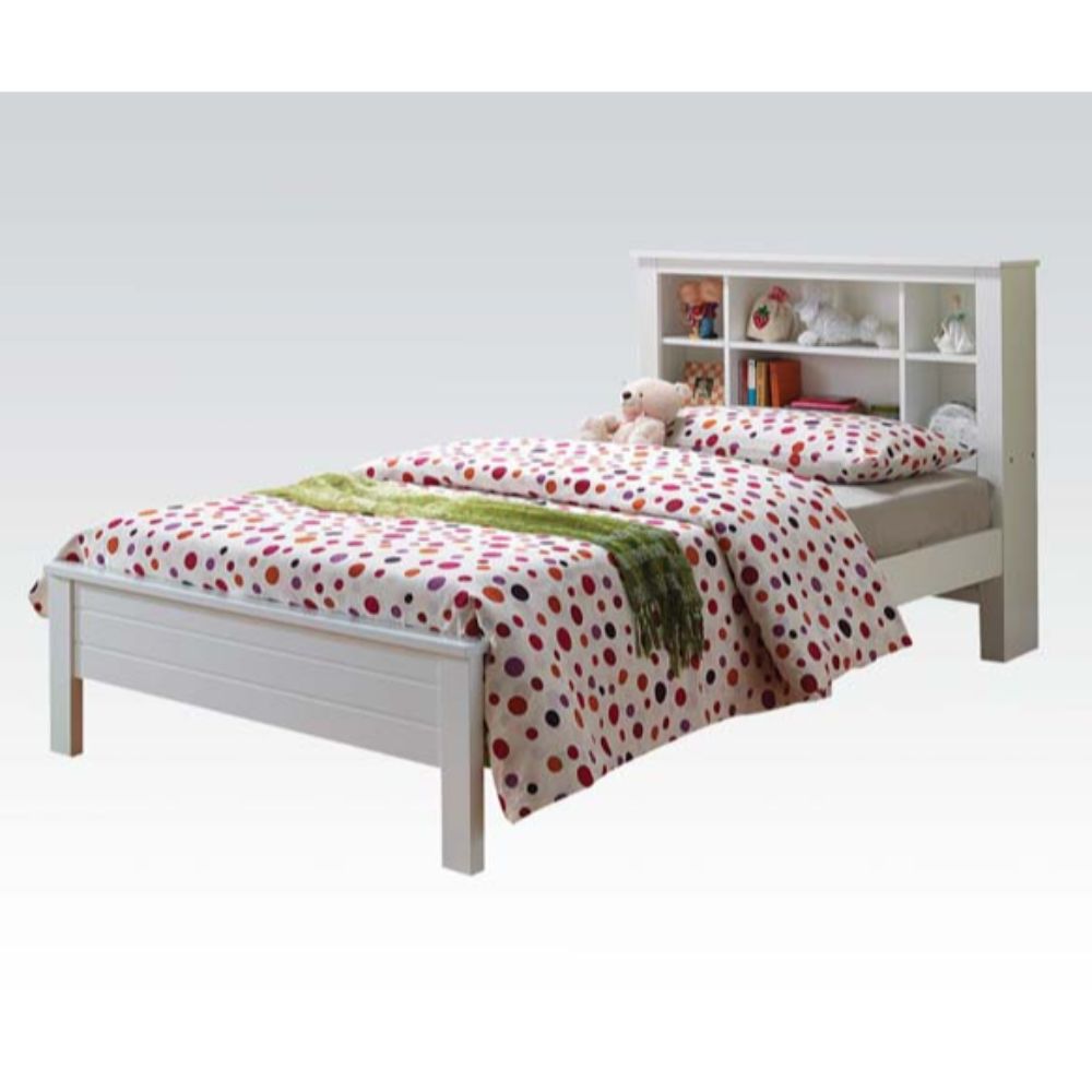 Yara White Finish Twin Bed