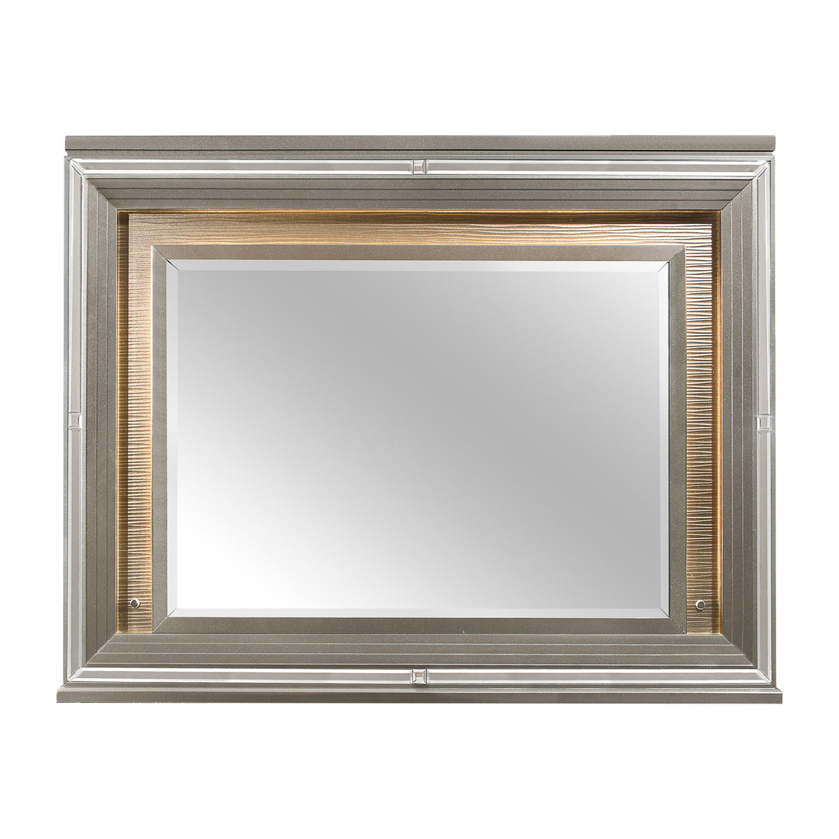 Tamsin Silver/Gray Metallic Mirror (Mirror Only)