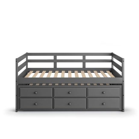 Darcie Gray Finish Captain Bed