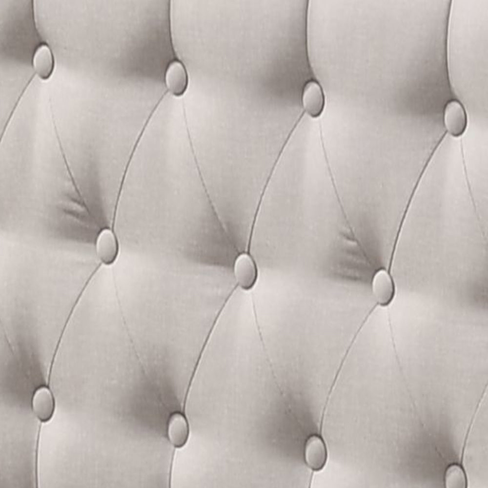 Lianna Fog Fabric Full Bed