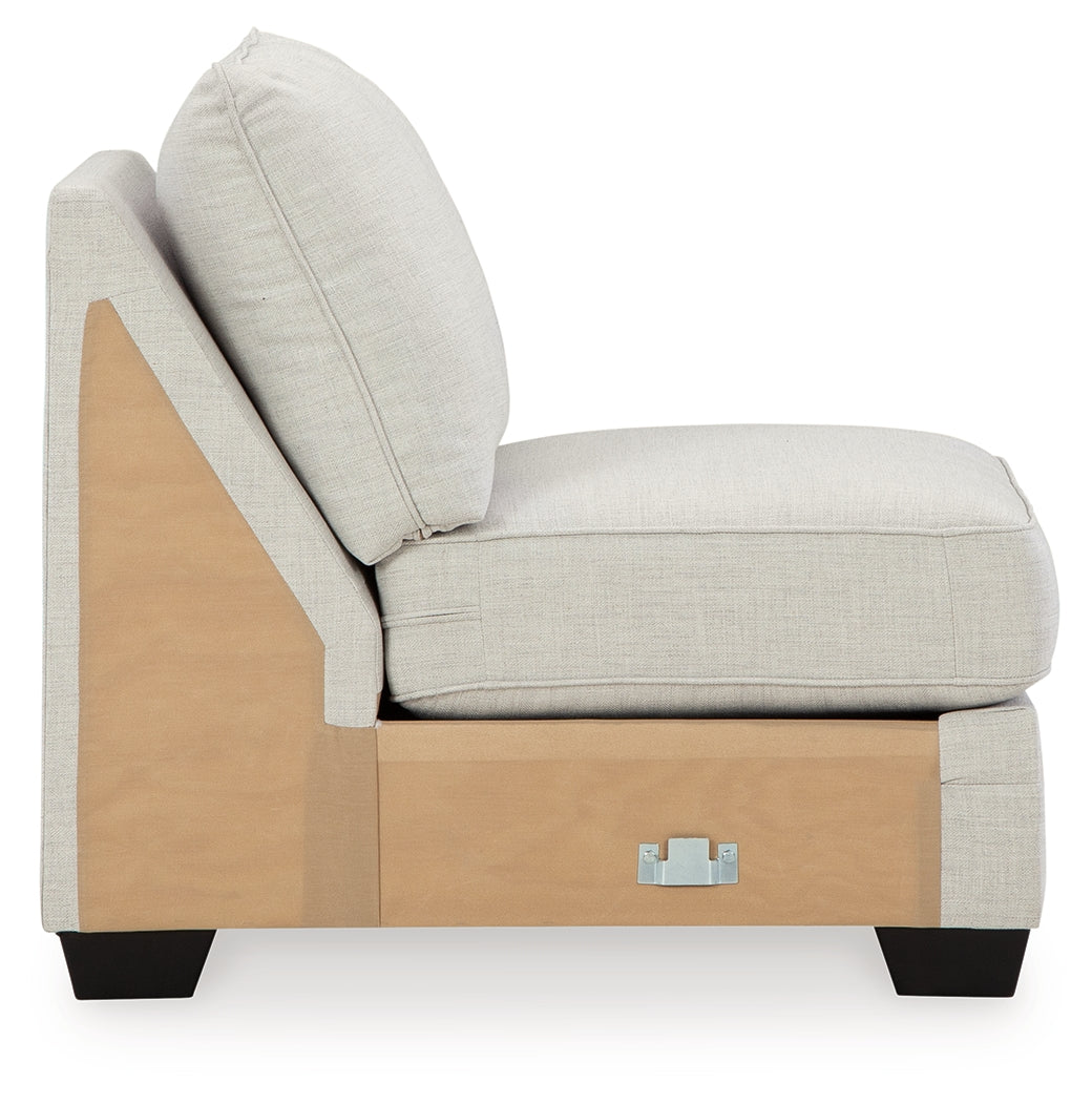 Huntsworth Dove Gray Armless Chair