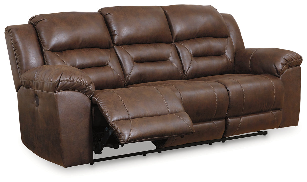 Stoneland Chocolate Power Reclining Sofa