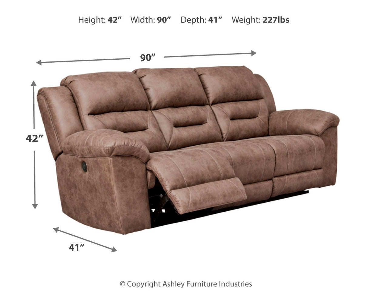 Stoneland Fossil Power Reclining Sofa