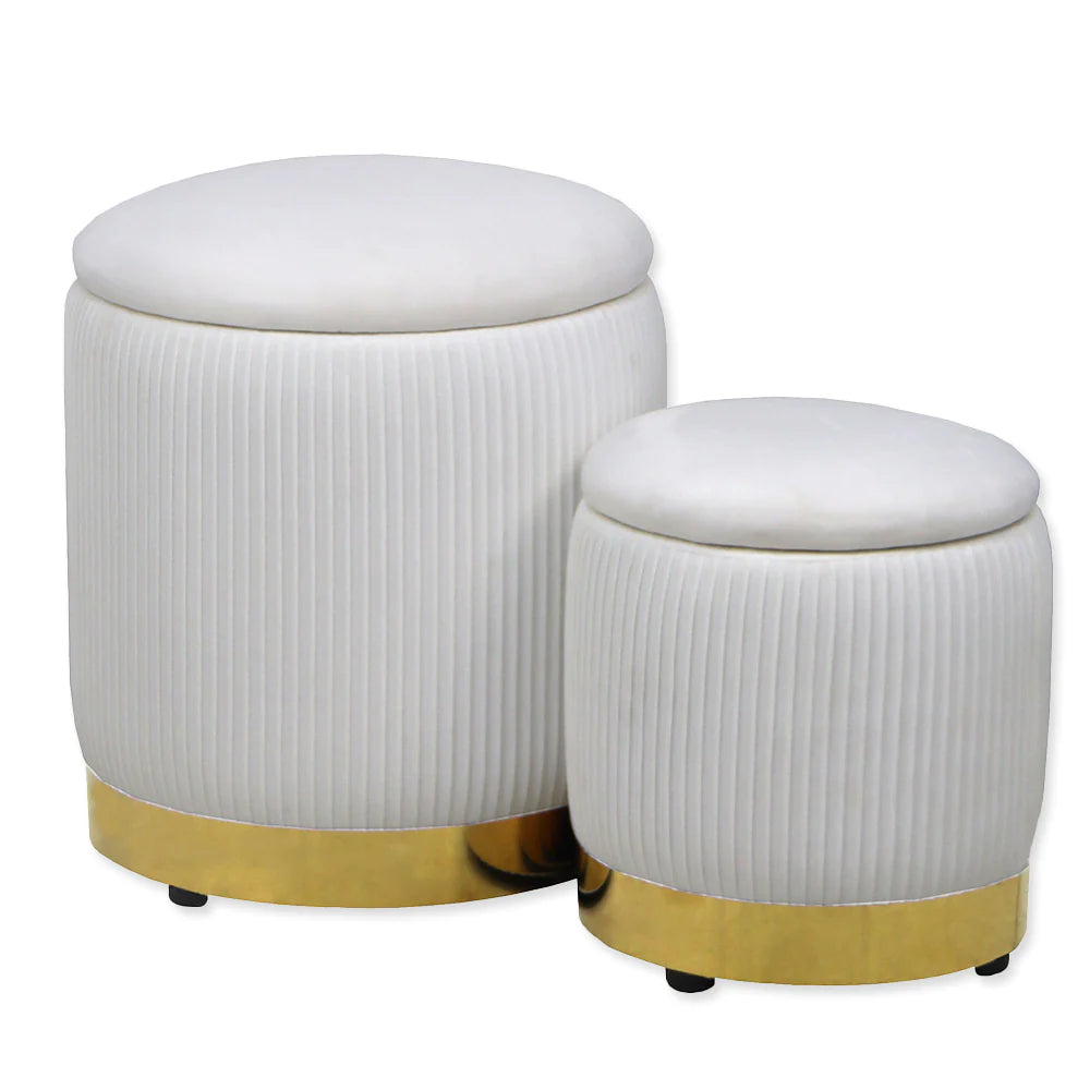 Zoe Storage Ottoman Set