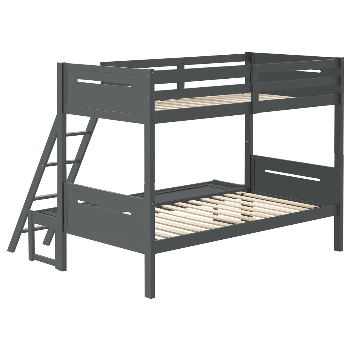 Littleton Grey Wood Twin Over Full Bunk Bed