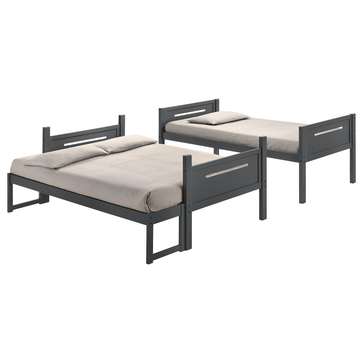 Littleton Grey Wood Twin Over Full Bunk Bed