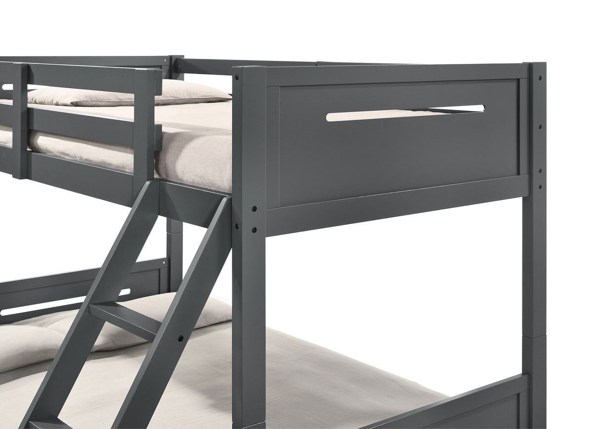 Littleton Grey Wood Twin Over Full Bunk Bed