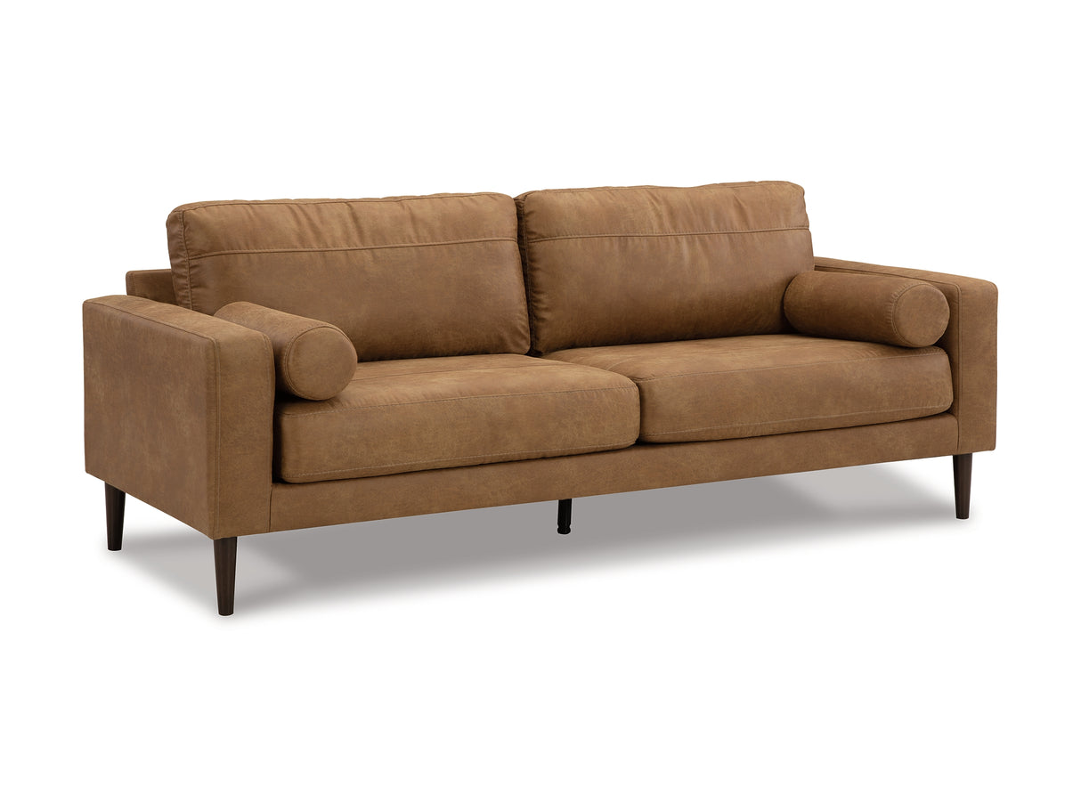 Telora Caramel Sofa And Loveseat