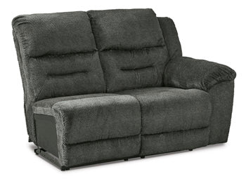 Nettington Smoke Right-Arm Facing Power Reclining Loveseat