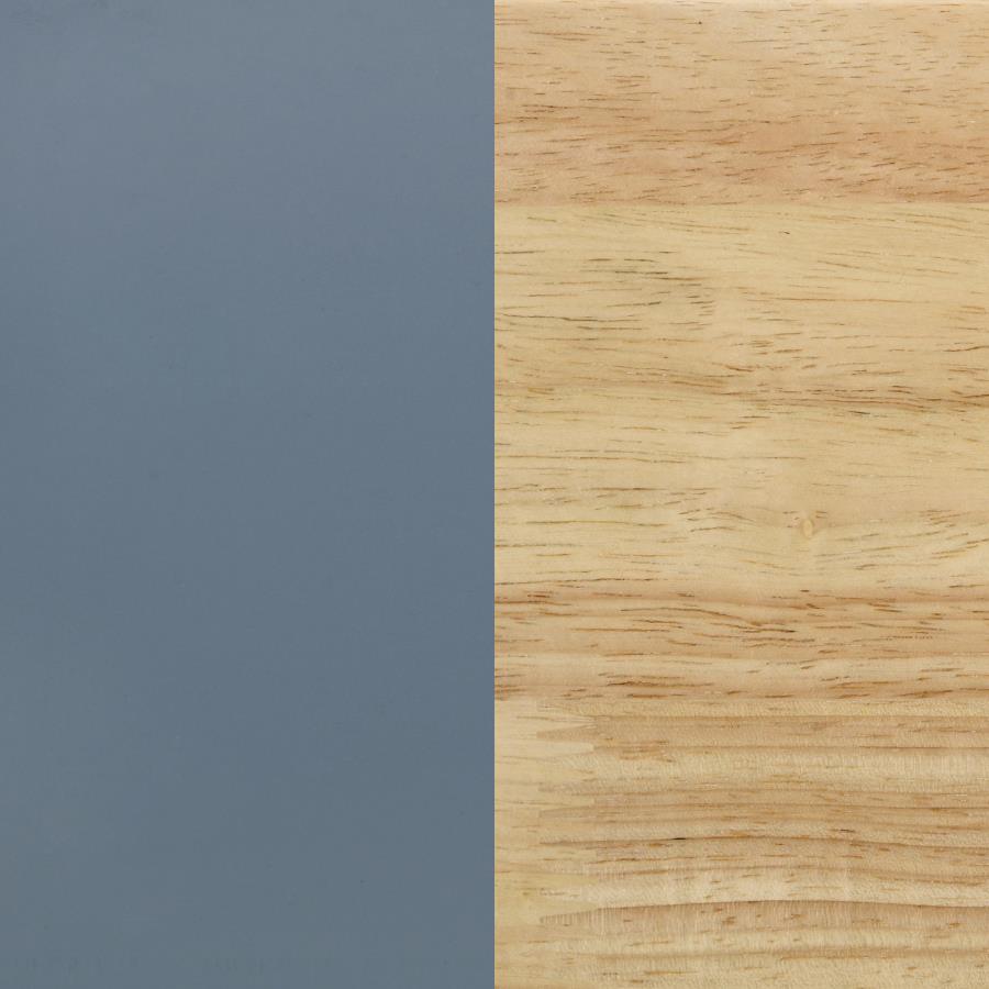 Frankie Van Courtland Blue Wood Twin Over Bunk Bed And Natural