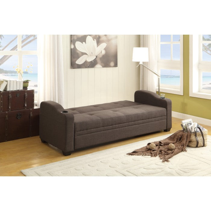 Caffery Exposed Feet With Faux Wood Elegant Lounger