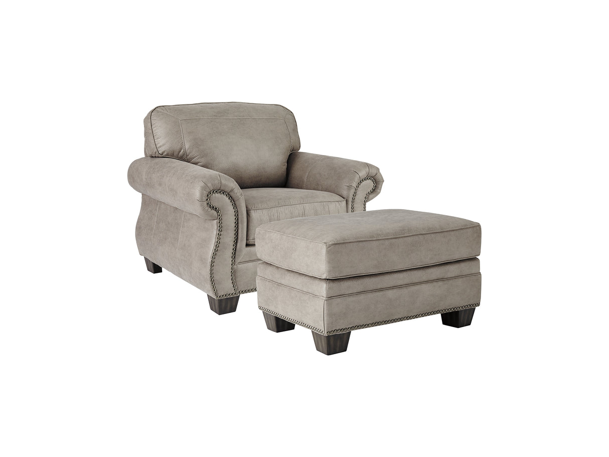 Olsberg Steel Chair And Ottoman