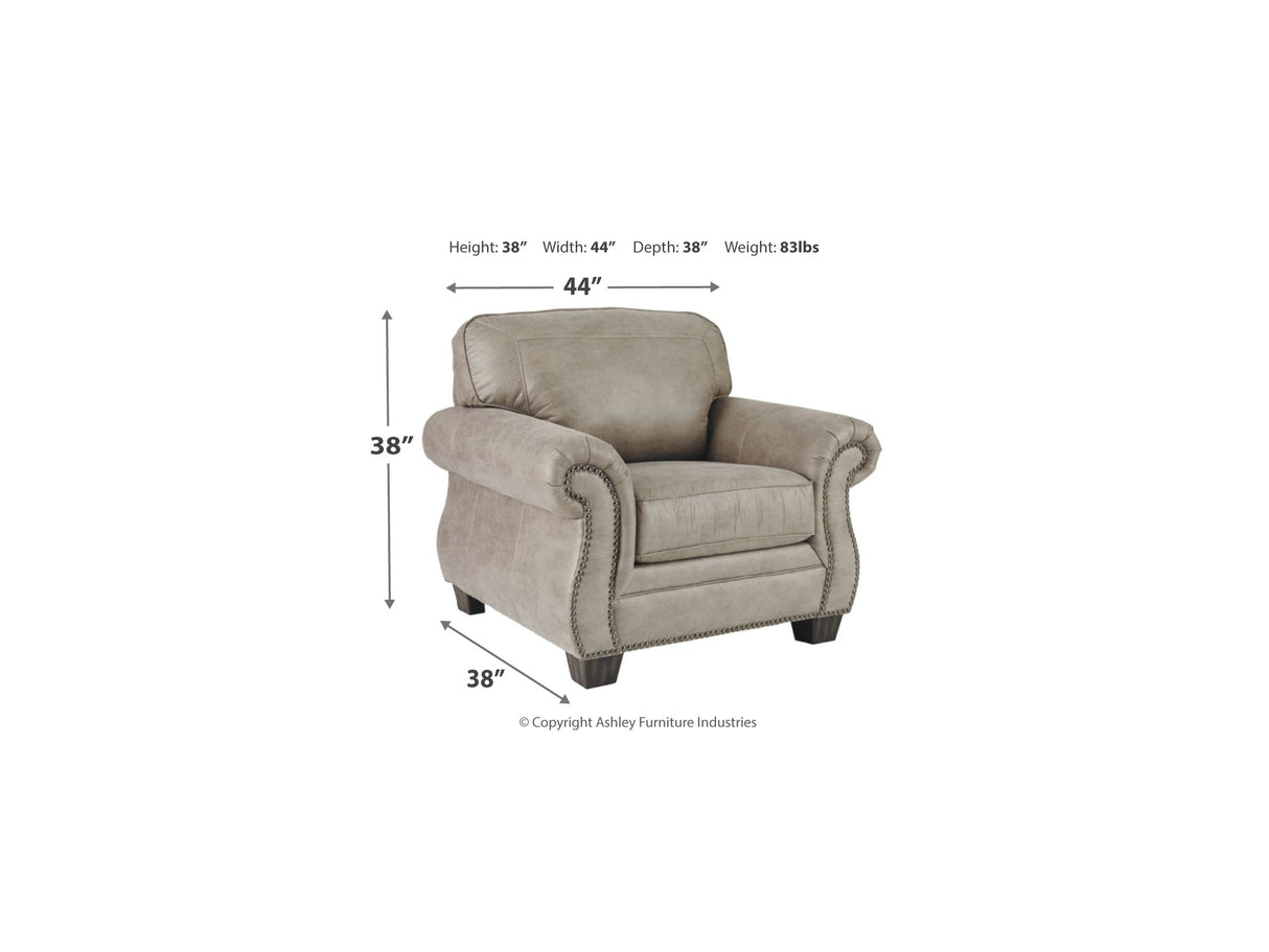 Olsberg Steel Sofa, Chair And Ottoman