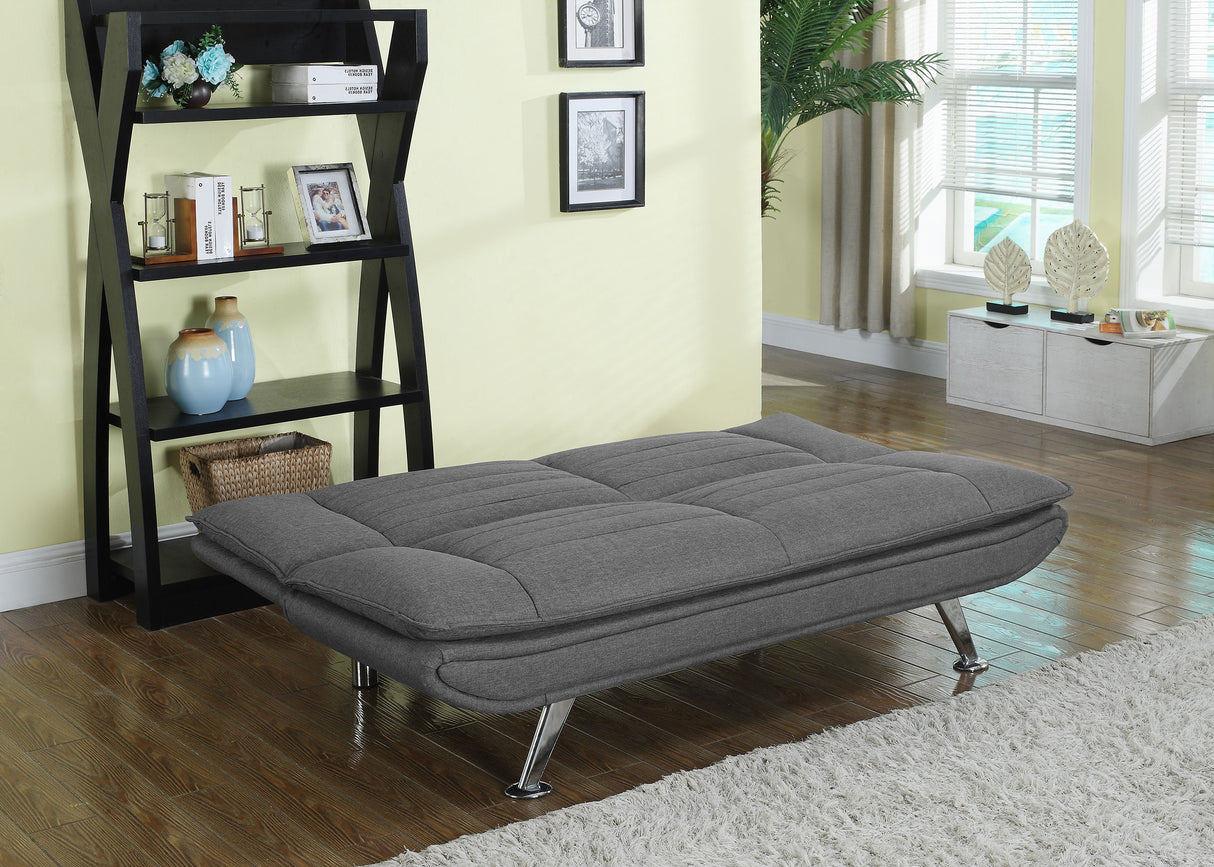 Julian Upholstered Sofa Bed With Pillow-Top Seating Grey