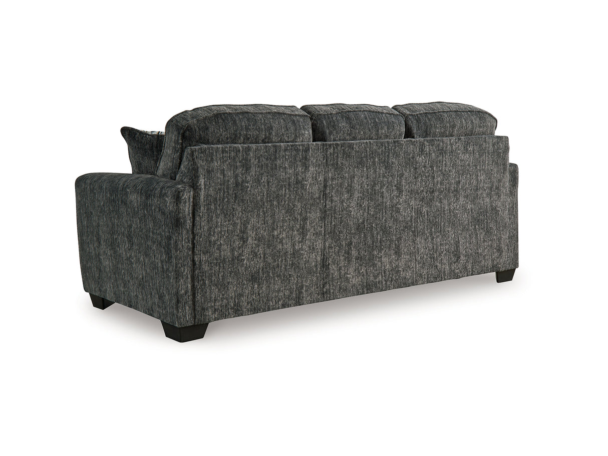 Lonoke Gunmetal Sofa, Loveseat, Oversized Chair And Ottoman