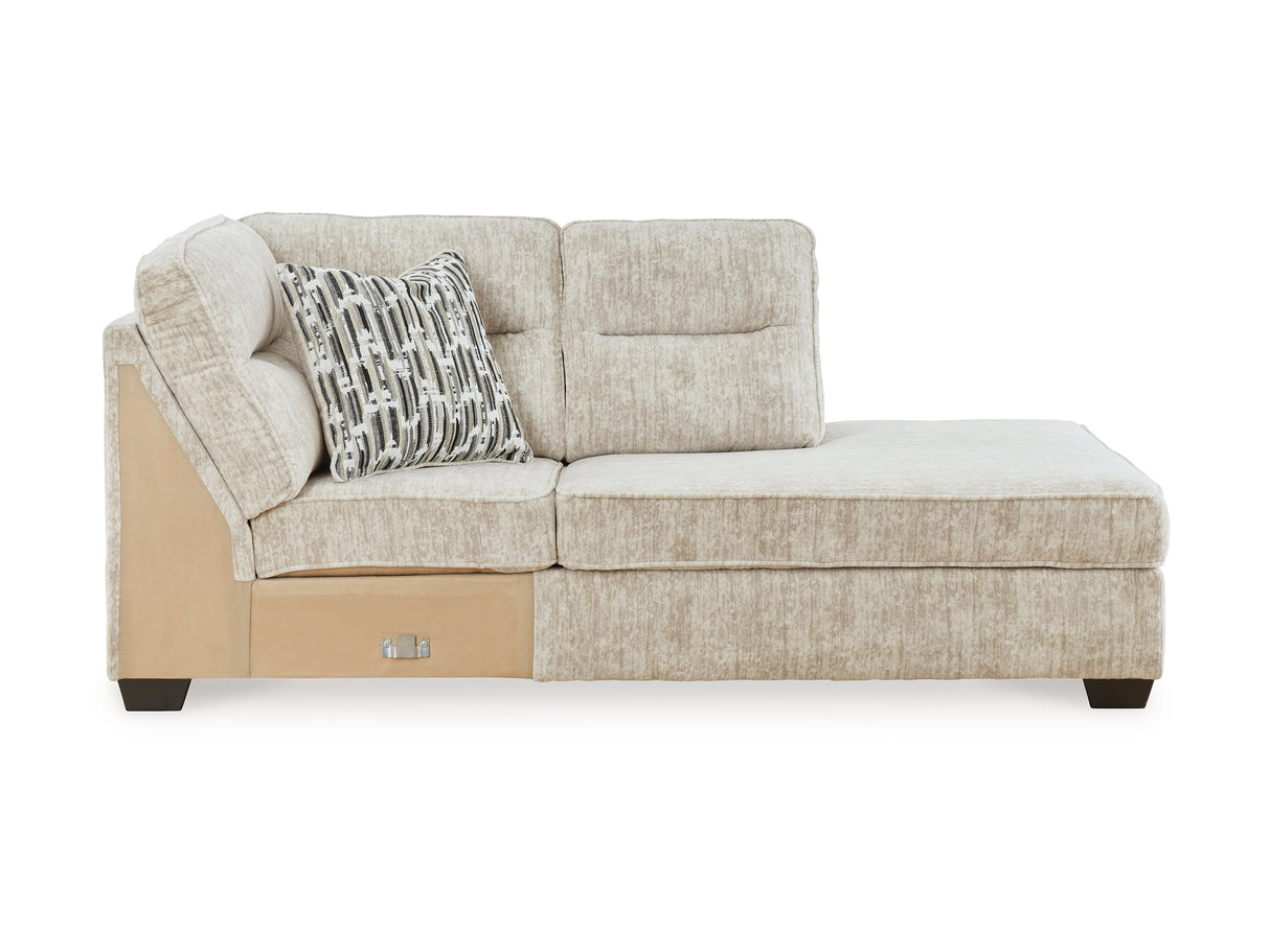 Lonoke Parchment 2-Piece Right-Arm Facing Sectional With Chaise And Ottoman