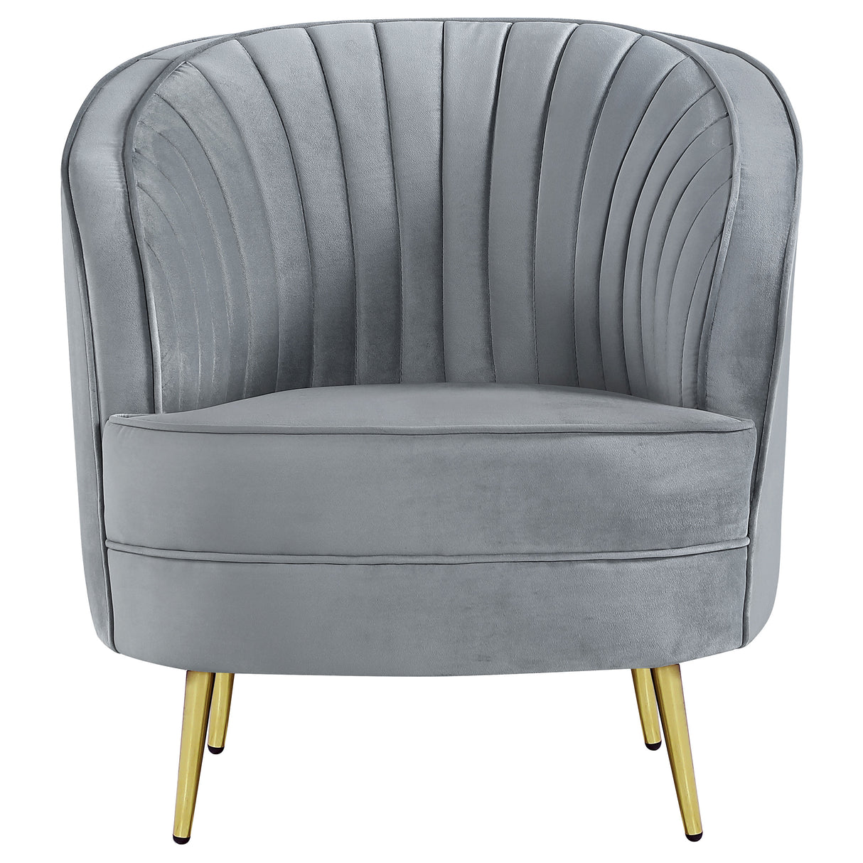 Sophia Upholstered Chair Grey And Gold