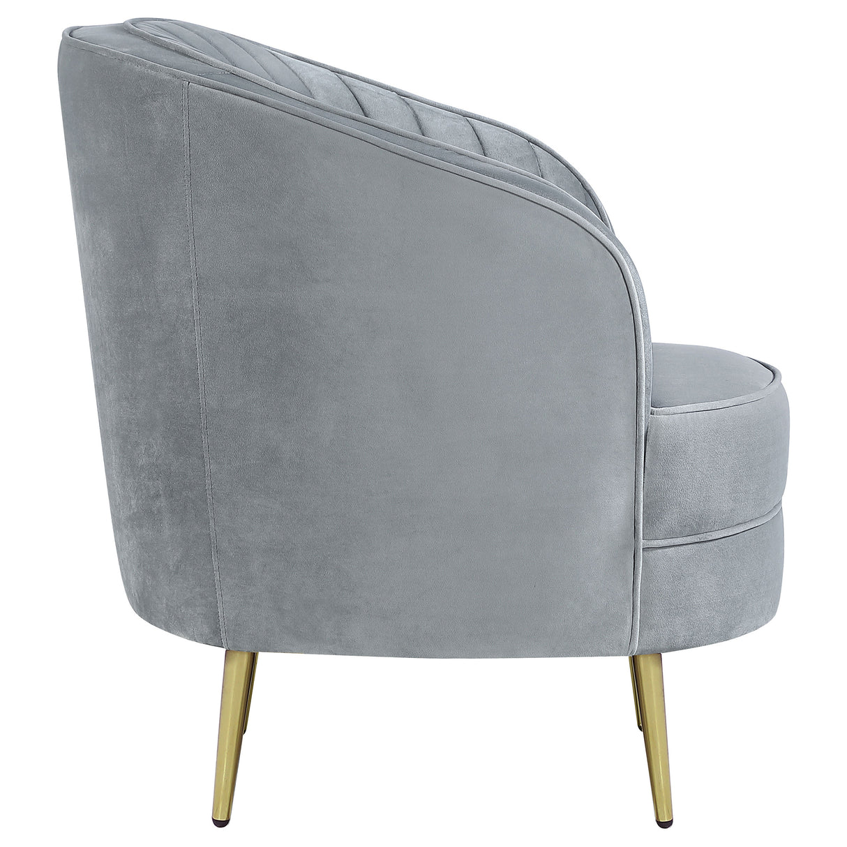 Sophia Upholstered Chair Grey And Gold