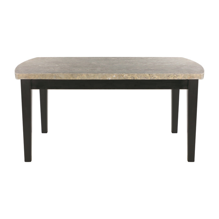 Cristo Black Dining Table, Marble Top