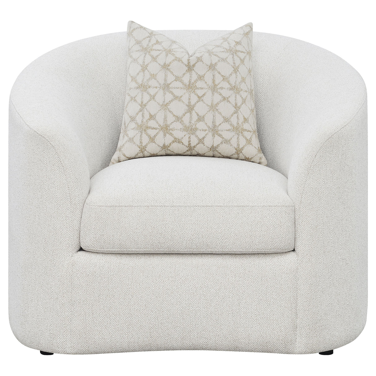 Rainn Upholstered Tight Back Chair Latte