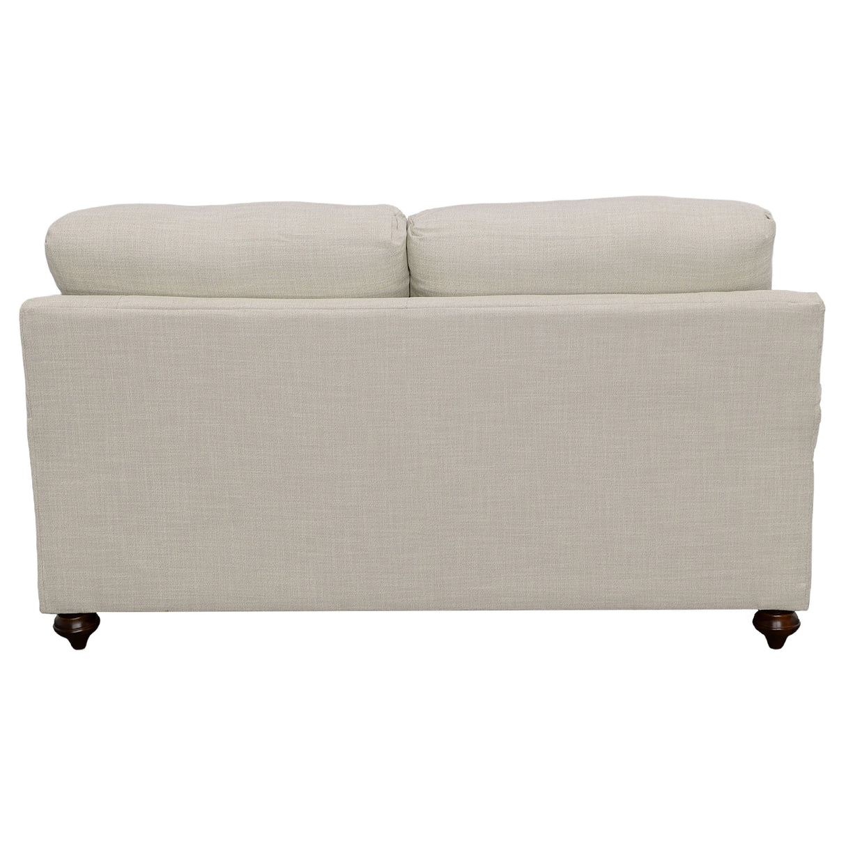 Glenn Cushion Back Loveseat Light Grey