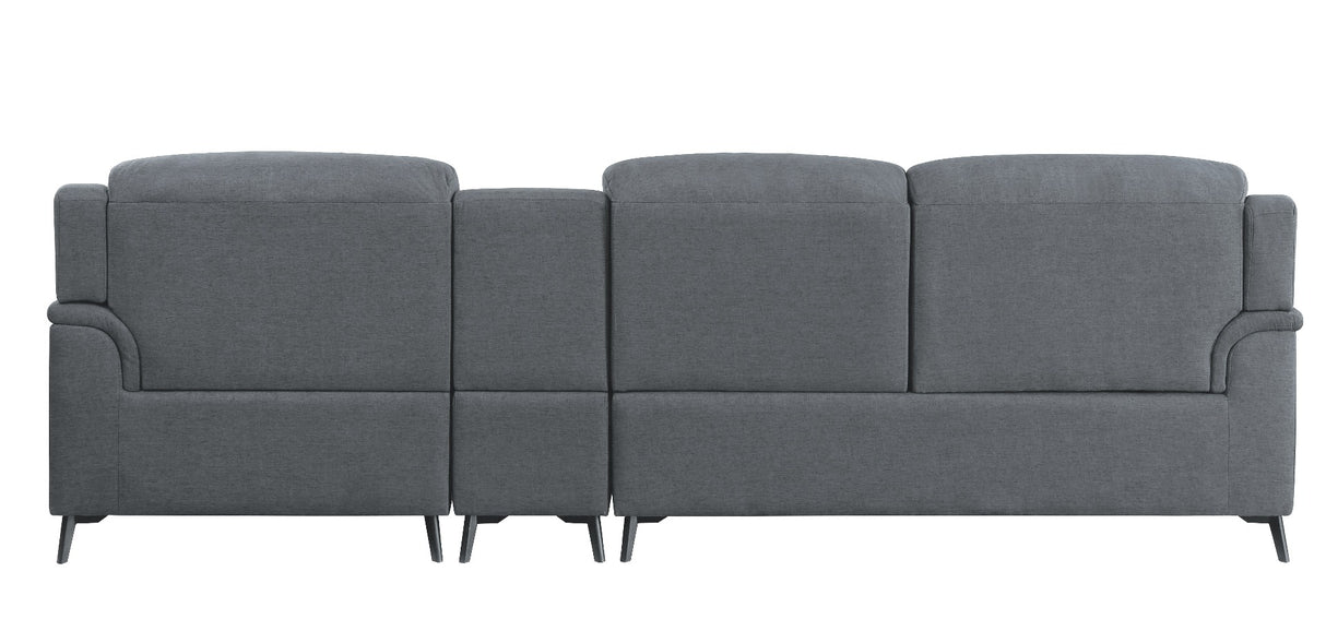 Walcher Gray Linen Sectional Sofa