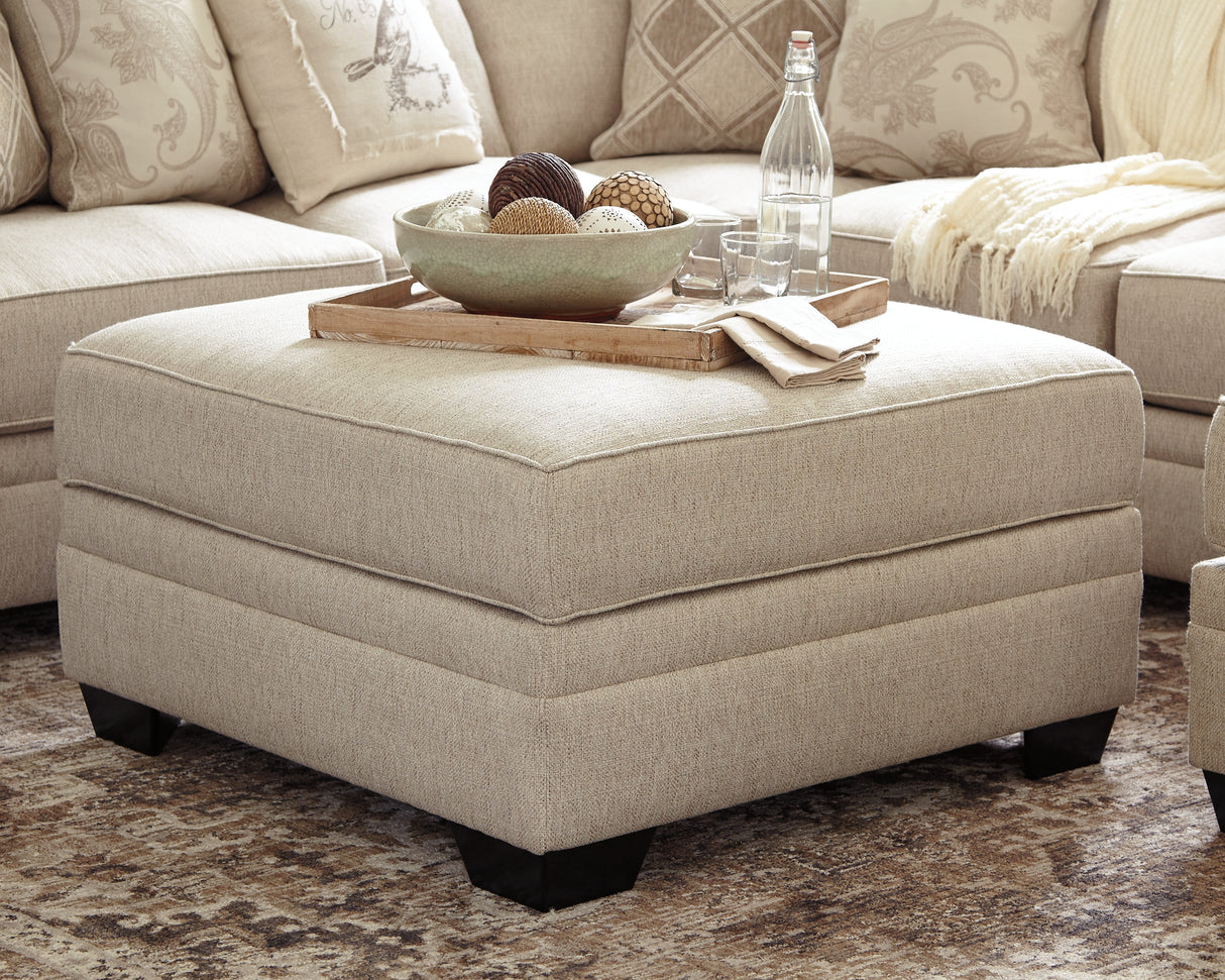 Luxora Bisque Ottoman With Storage
