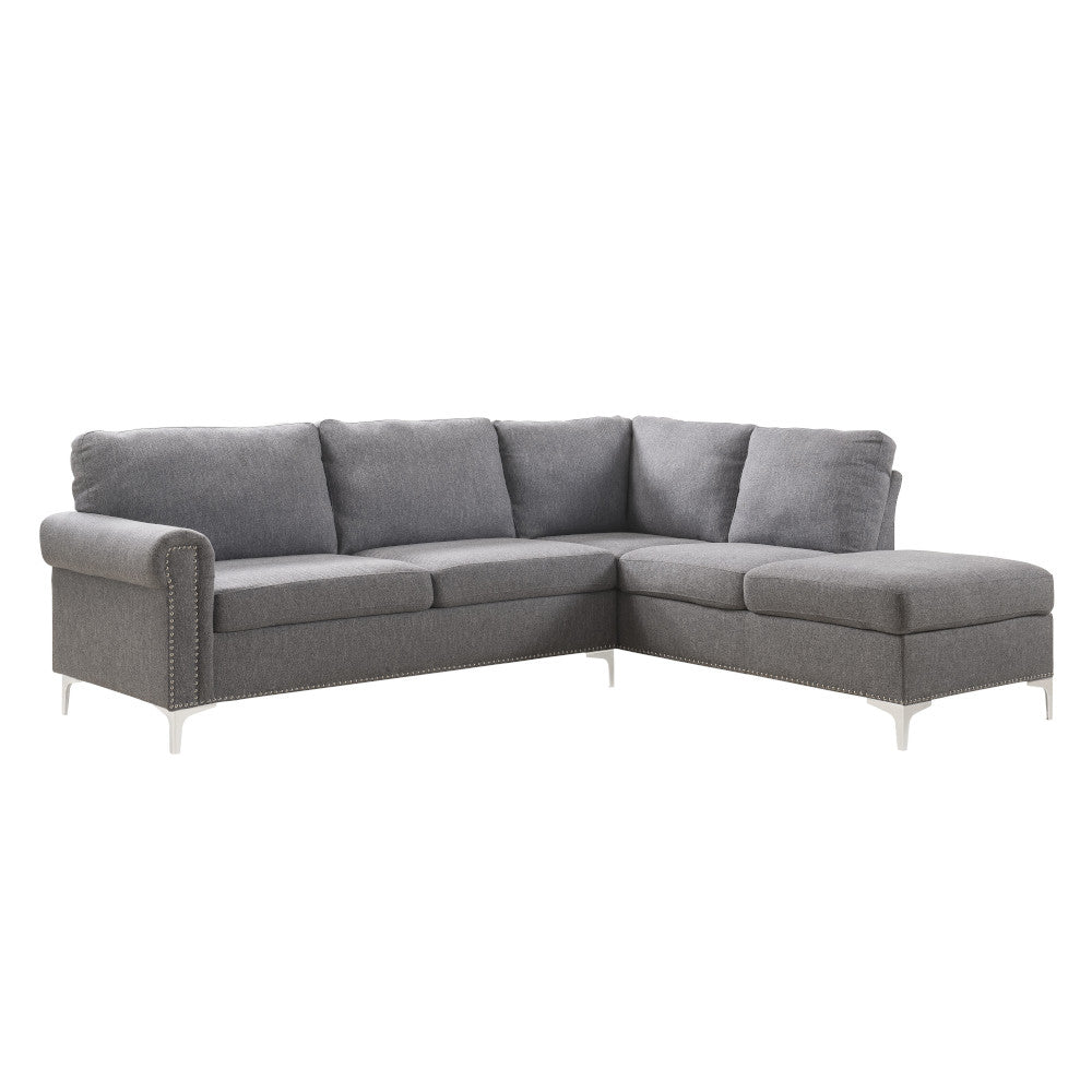 Melvyn Gray Fabric Sectional Sofa
