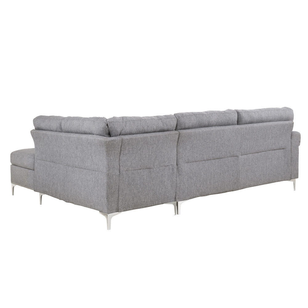 Melvyn Gray Fabric Sectional Sofa