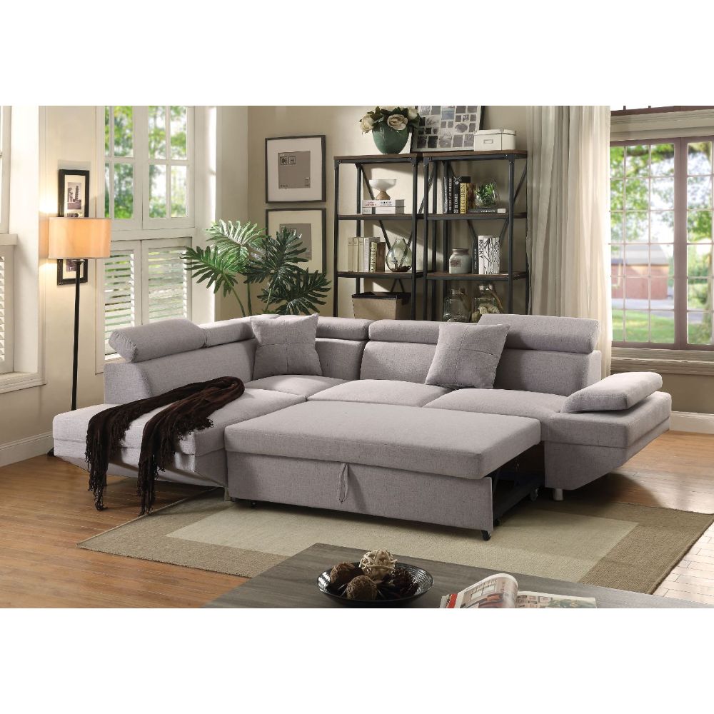 Jemima Gray Fabric Sectional Sofa