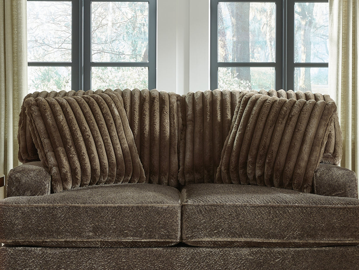 Aylesworth Chocolate Sofa And Loveseat