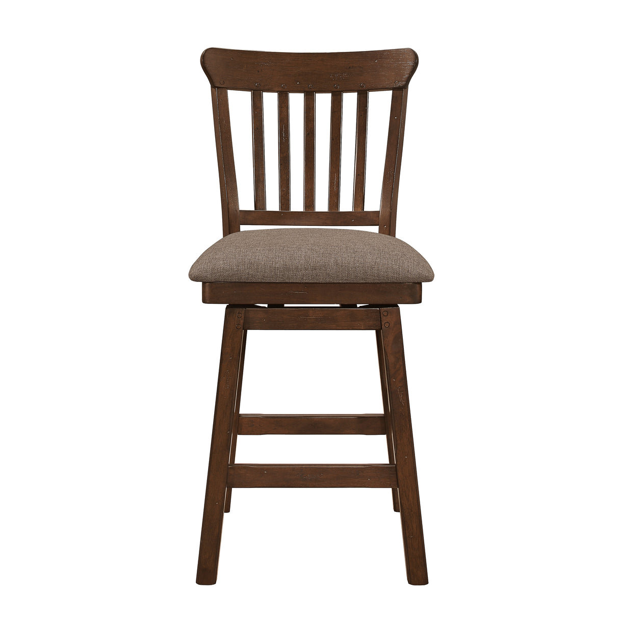 Schleiger Cherry Swivel Counter Chair