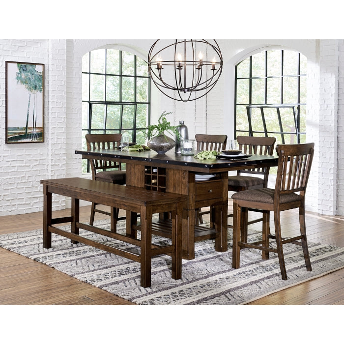 Schleiger Cherry Counter Height Bench