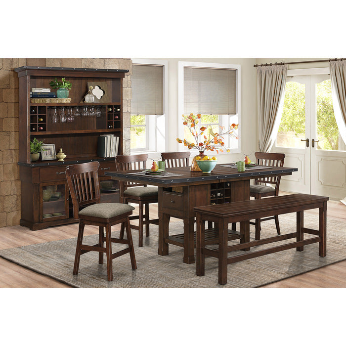 Schleiger Cherry Counter Height Bench