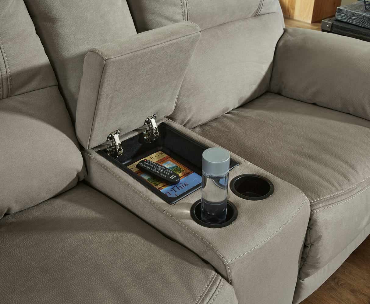 Next-Gen Putty Gaucho Power Reclining Loveseat With Console